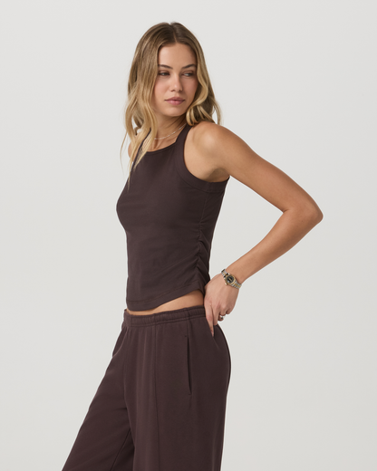 Pose Cooper Tank Women's French Roast Tank Top - Vuori