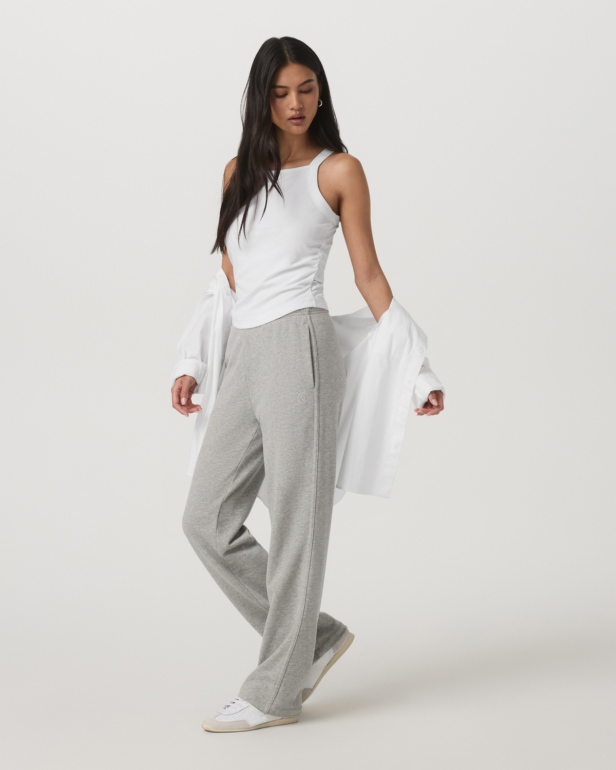 Pose Cooper Tank Women's White Square Neck Tank Top - Vuori