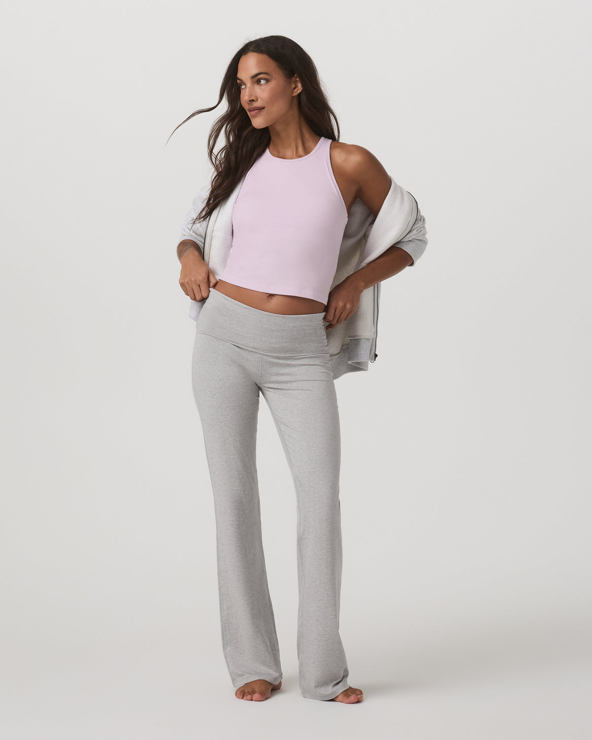 Pose Plyo Tank Women's Lilac Breeze Supportive Tank Top - Vuori