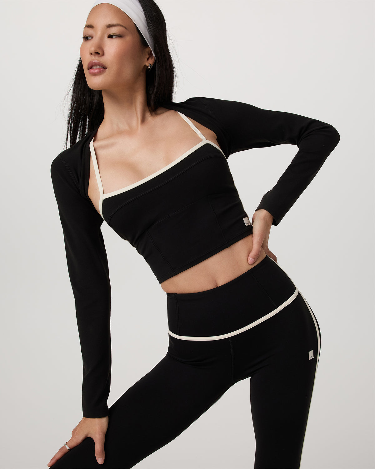 Vuori AllTheFeels™ Corset Tank Women's Black Tank Top - Vuori