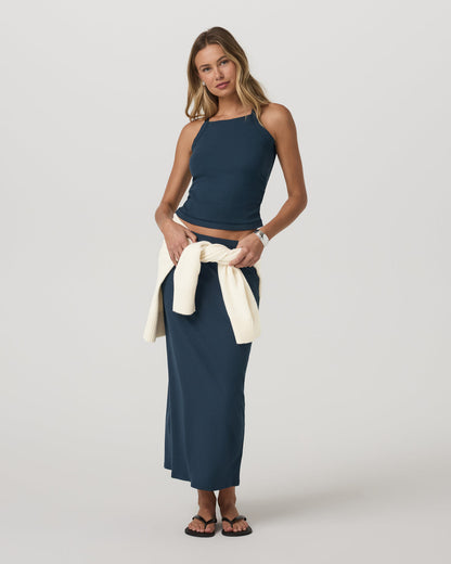 Pose Cooper Tank Women's Ocean Blue Tank Top - Vuori