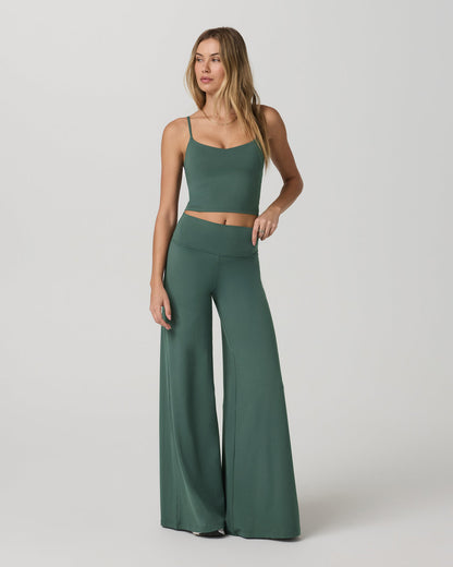 Halo Cami Women's Agate Green Performance Knit Top - Vuori