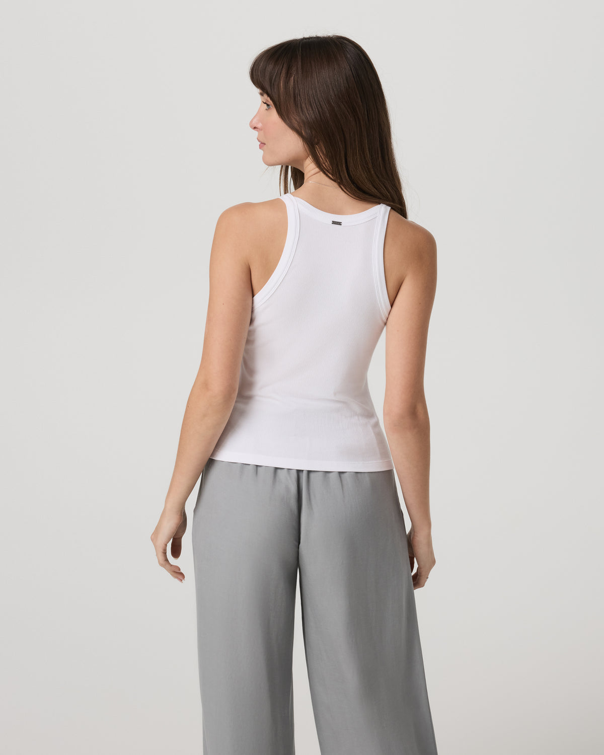 Cove Layering Tank Women's White Rib Knit Tank Top - Vuori
