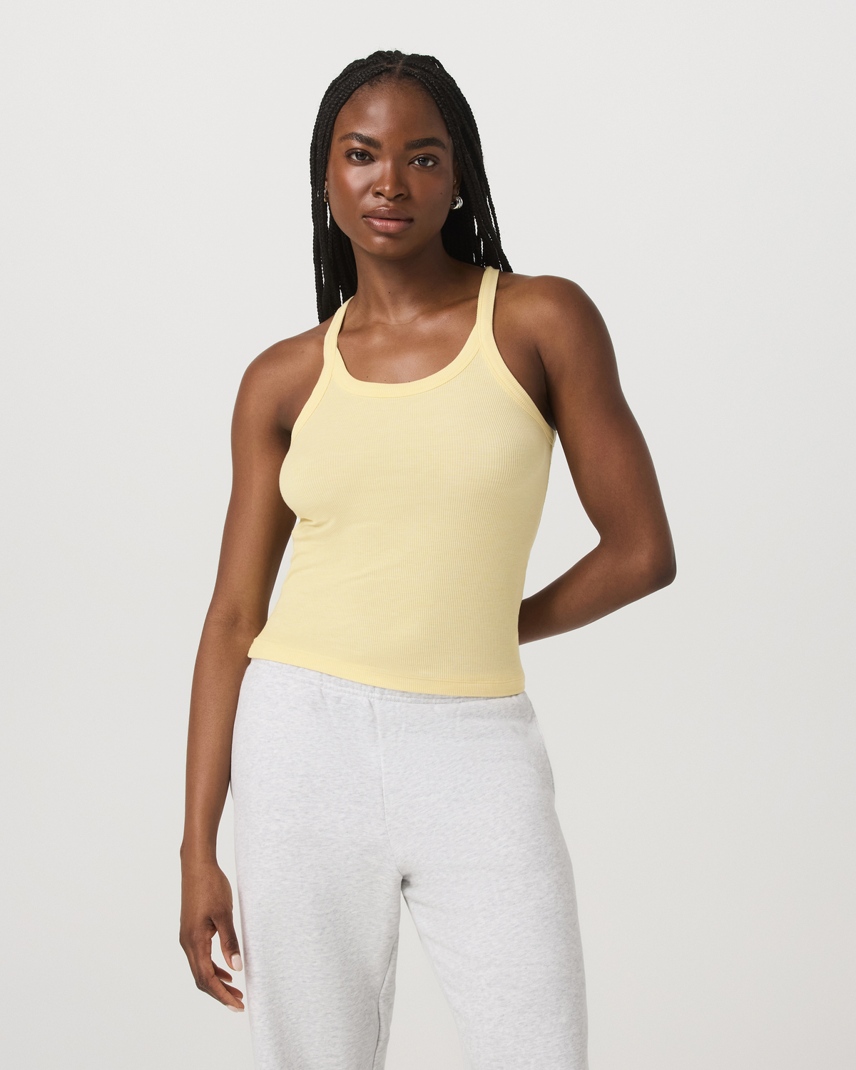 Cove Layering Tank Women's Lemon Snap Heather Tank Top - Vuori
