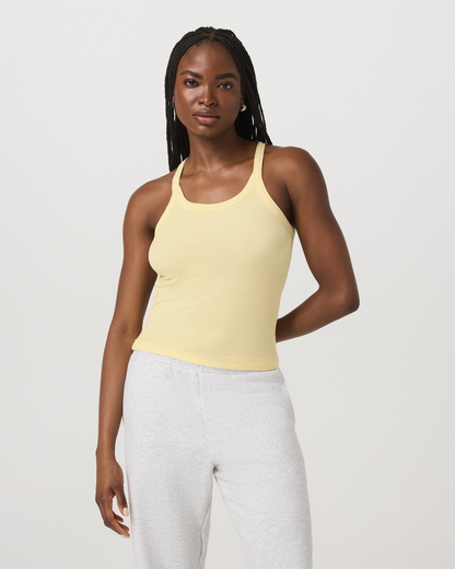 Cove Layering Tank Women's Lemon Snap Heather Tank Top - Vuori