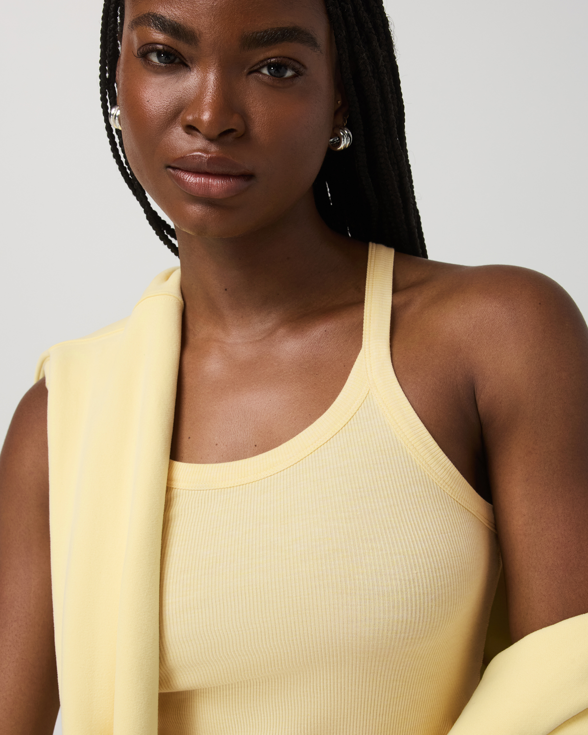Cove Layering Tank Women's Lemon Snap Heather Tank Top - Vuori