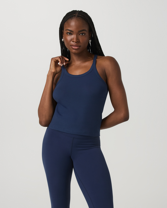 Cove Layering Tank Women's Blue Coast Rib Knit Tank Top - Vuori