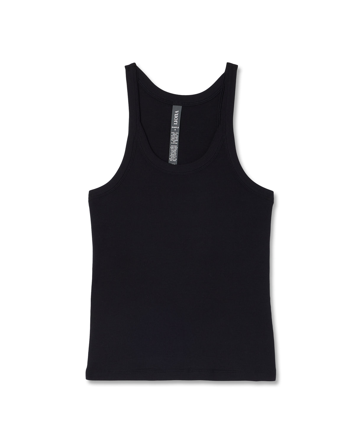 Cove Layering Tank Women's Black Rib Knit Tank Top - Vuori