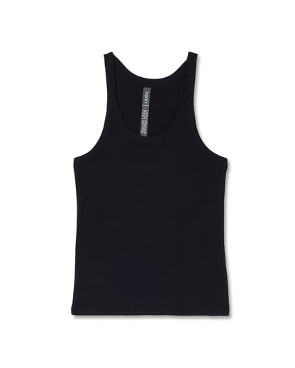 Cove Layering Tank Women's Black Rib Knit Tank Top - Vuori