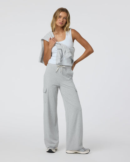 Halo Essential Scoop Tank White - Vuori