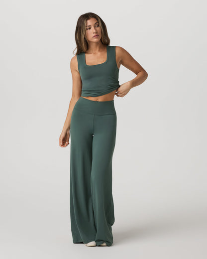 Halo Essential Scoop Tank Women's Agate Green Tank Top - Vuori