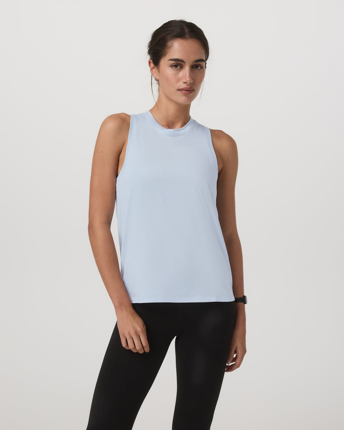 Energy Top - Long Women's Soft Sky Heather Tank Top - Vuori