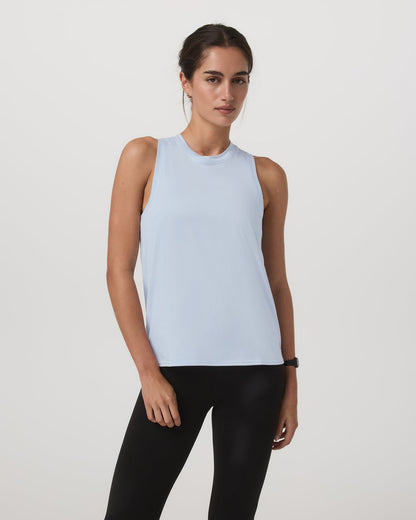 Energy Top - Long Women's Soft Sky Heather Tank Top - Vuori