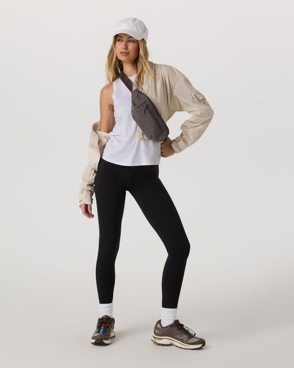 Energy Top Long Women's White Performance Tank Top - Vuori