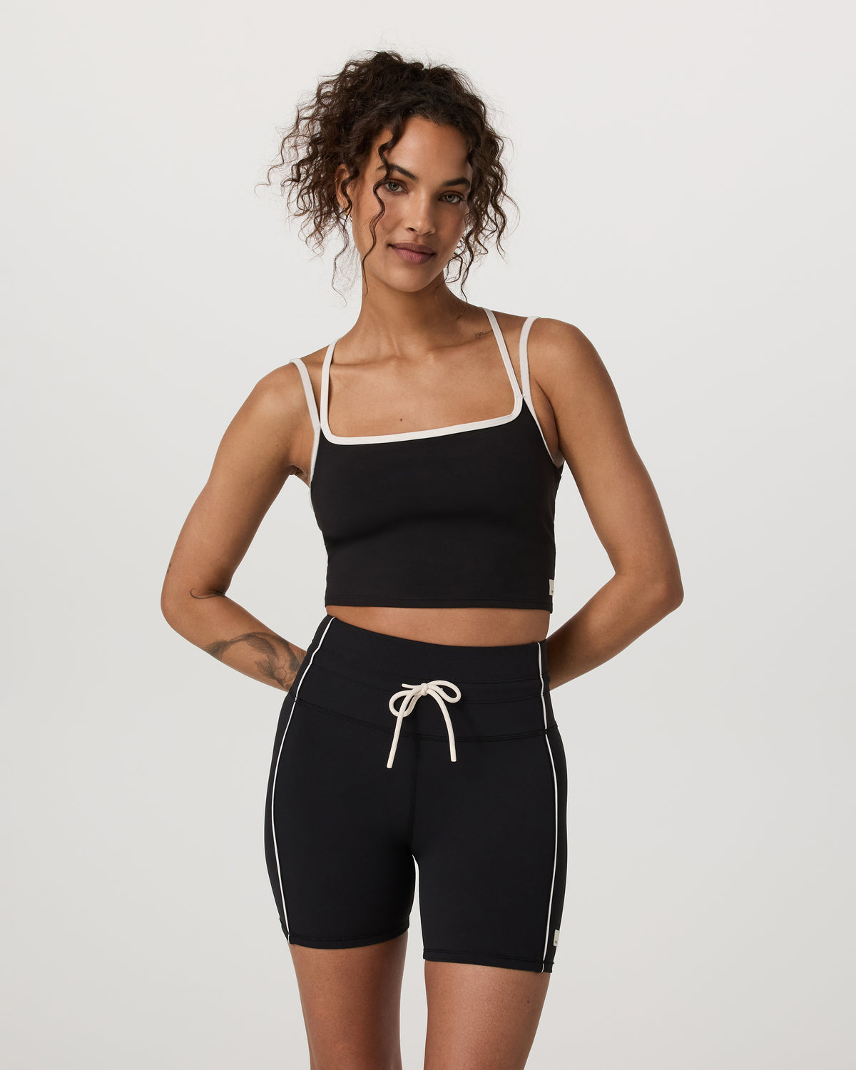 Daily Layered Tank Women's Black Performance Top - Vuori