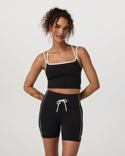 Daily Layered Tank Women's Black Performance Top - Vuori