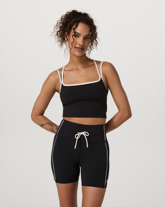 Daily Layered Tank Women's Black Performance Top - Vuori