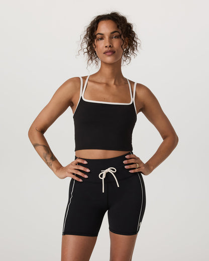 Daily Layered Tank Women's Black Performance Top - Vuori