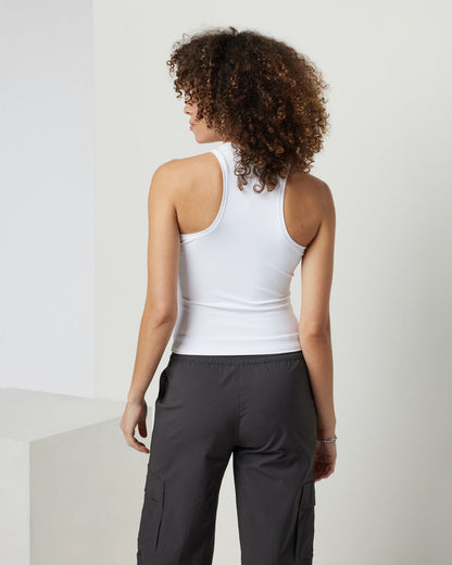 Vuori AllTheFeels Crew Tank White - Vuori