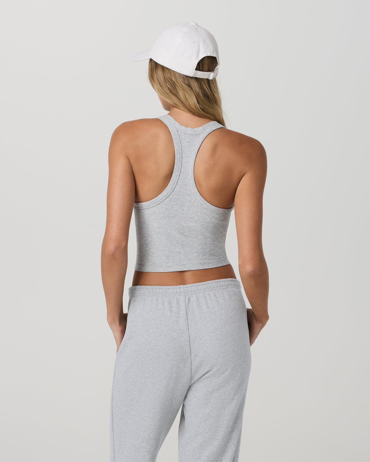 Elevation Racerback Tank Light Heather Grey - Vuori
