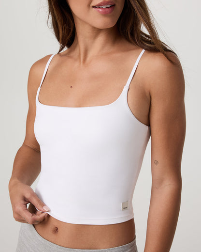 Vuori AllTheFeels™ Cami Women's White Tank Top - Vuori