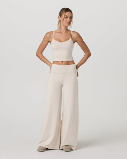Halo Cami Women's Ecru Heather Performance Knit Top - Vuori