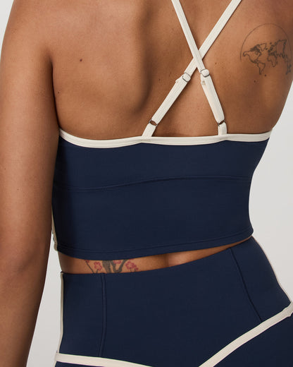Vuori AllTheFeels™ Corset Tank Women's Blue Coast Top - Vuori