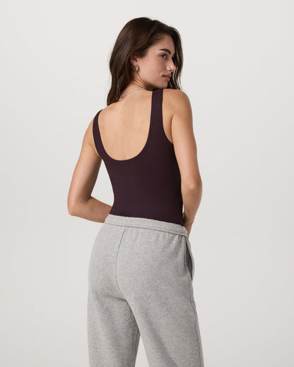 SL Halo Bodysuit Women's Raisin Bodysuit - Vuori