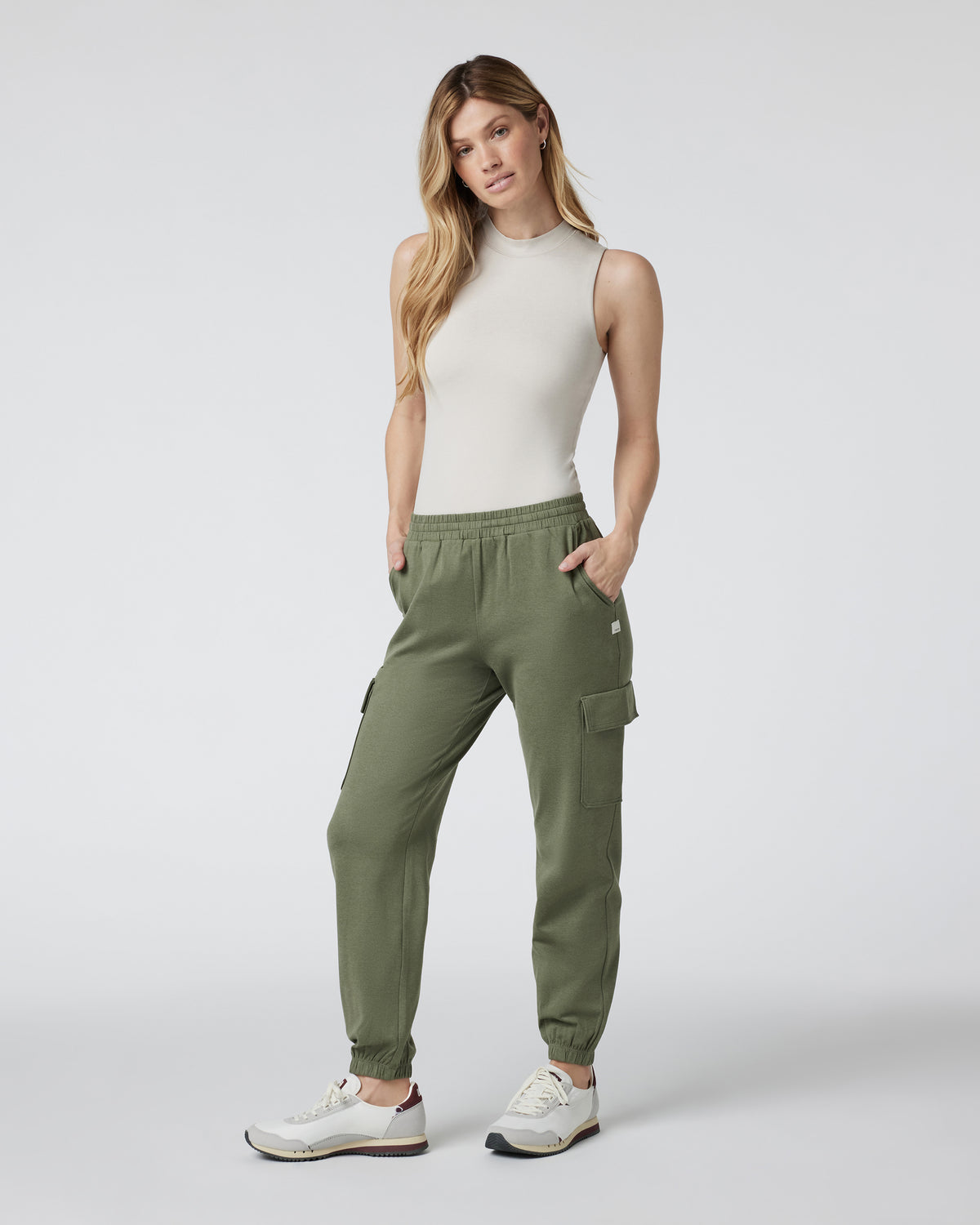 Halo Mock Bodysuit Milkweed Sleeveless Bodysuit - Vuori