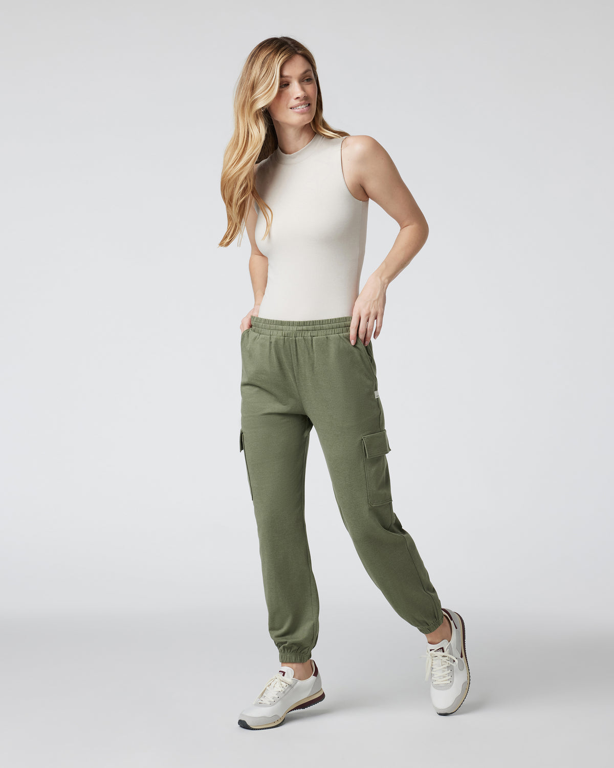 Halo Mock Bodysuit Milkweed Sleeveless Bodysuit - Vuori
