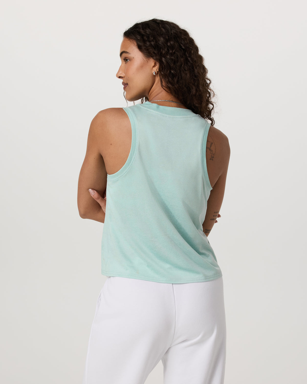 Energy Top Women's Spearmint Heather Tank Top - Vuori
