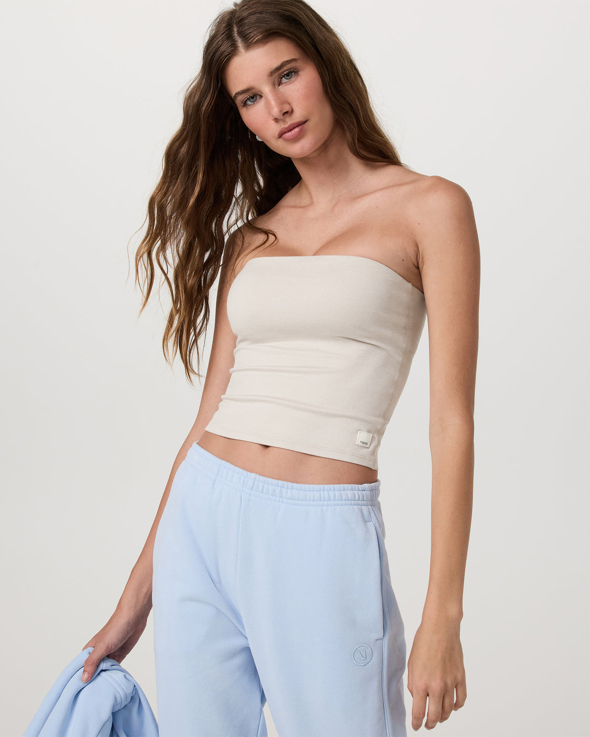 Halo Tube Top Women's Ecru Heather Tube Top - Vuori
