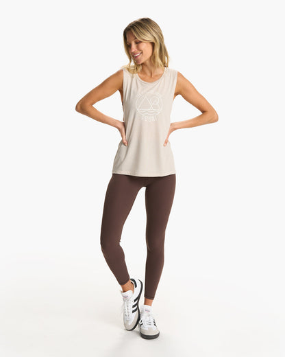The Rise The Shine Tank Heather Dust - Vuori