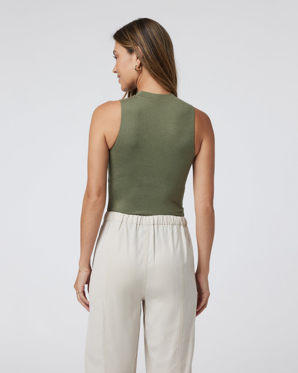 Halo Mock Bodysuit Dark Metal Sleeveless Bodysuit - Vuori