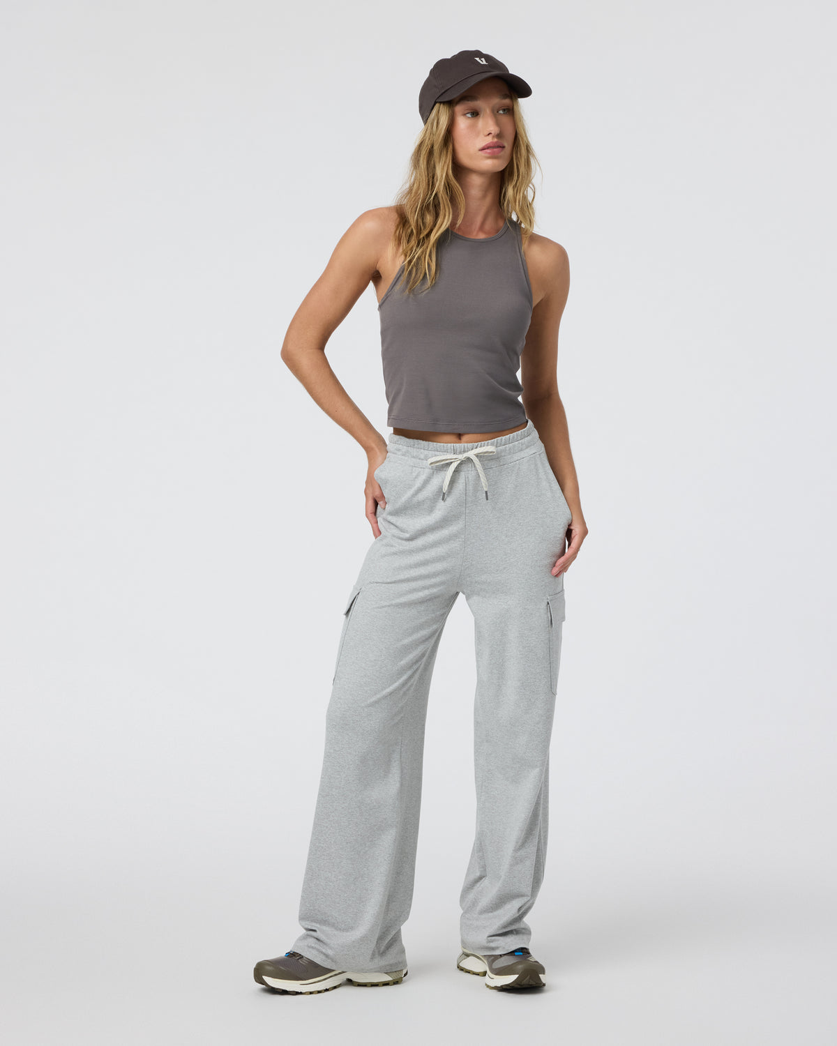 Pose Plyo Tank Women's Chia Rib Tank Top - Vuori
