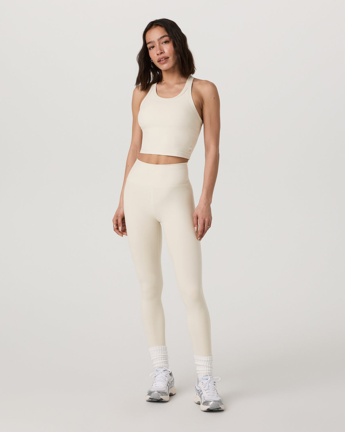 Elevation Racerback Tank Women's Bone Heather Top - Vuori