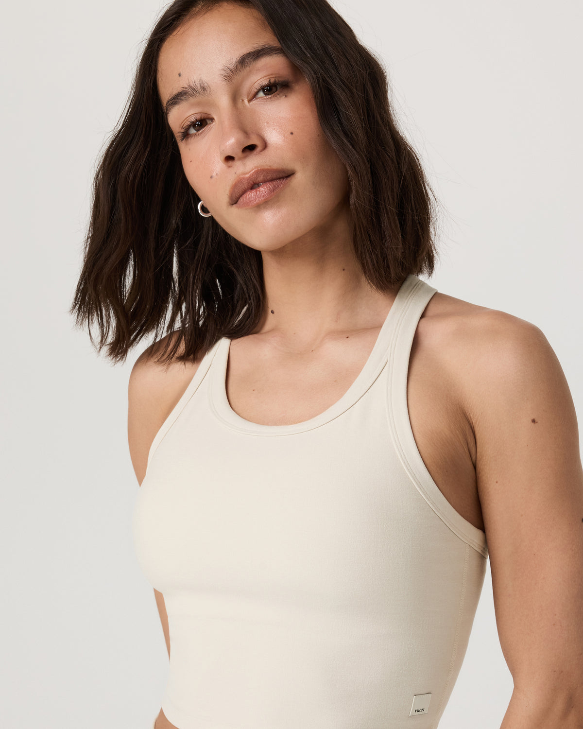 Elevation Racerback Tank Women's Bone Heather Top - Vuori