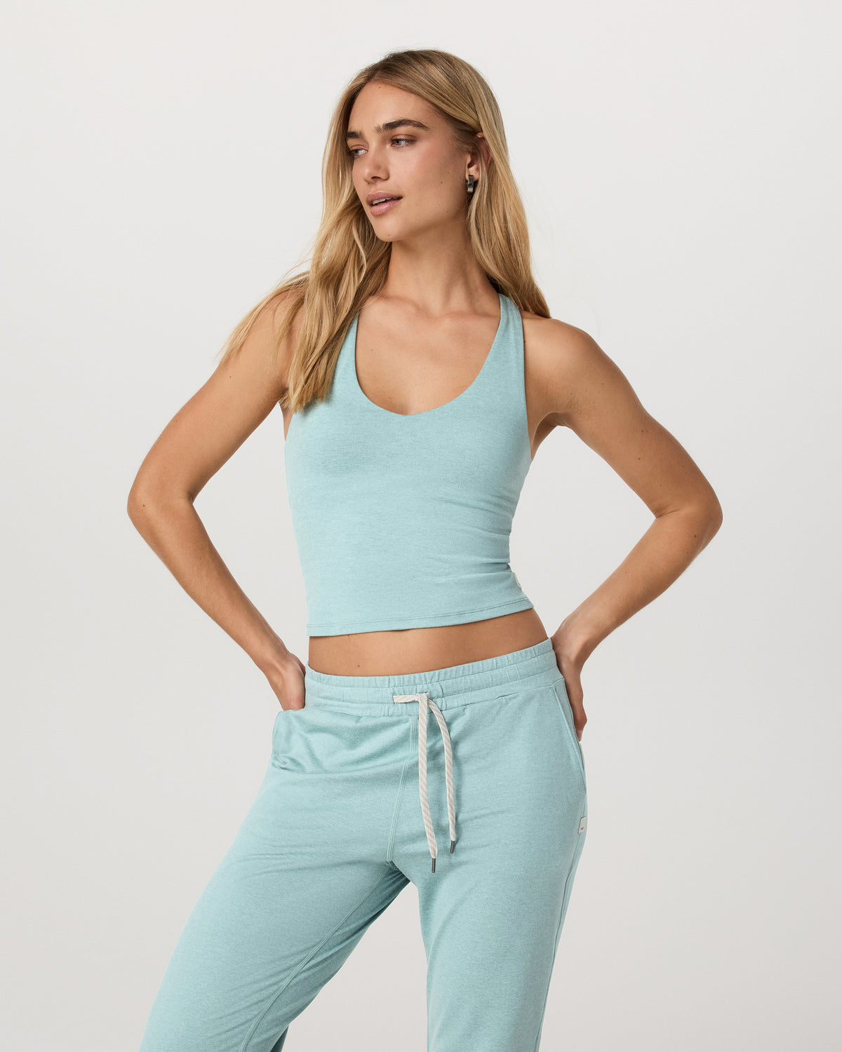 Halo Performance Crop 2.0 Sea Spray Heather - Vuori