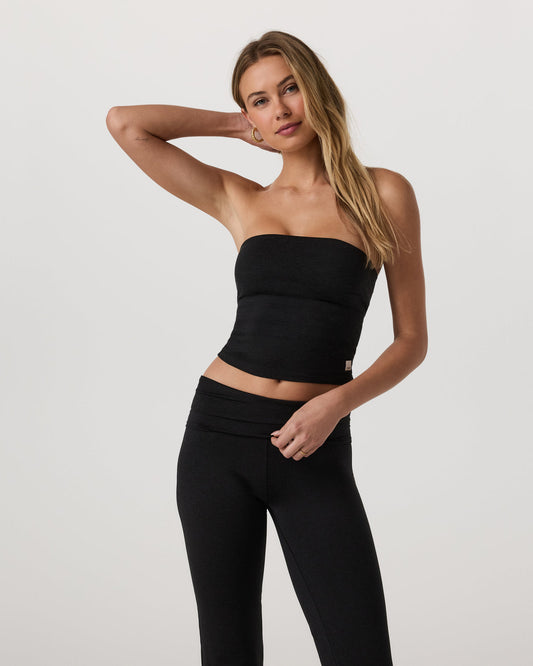 Halo Tube Top Women's Black Heather Tube Top - Vuori