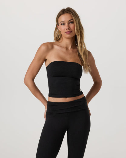 Halo Tube Top Women's Black Heather Tube Top - Vuori