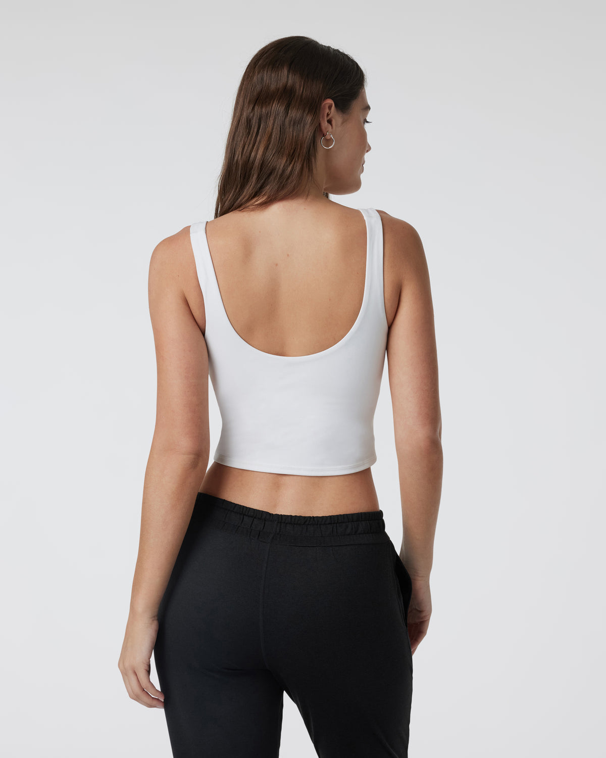 Daily Crop Women's White Crop Tank Top - Vuori