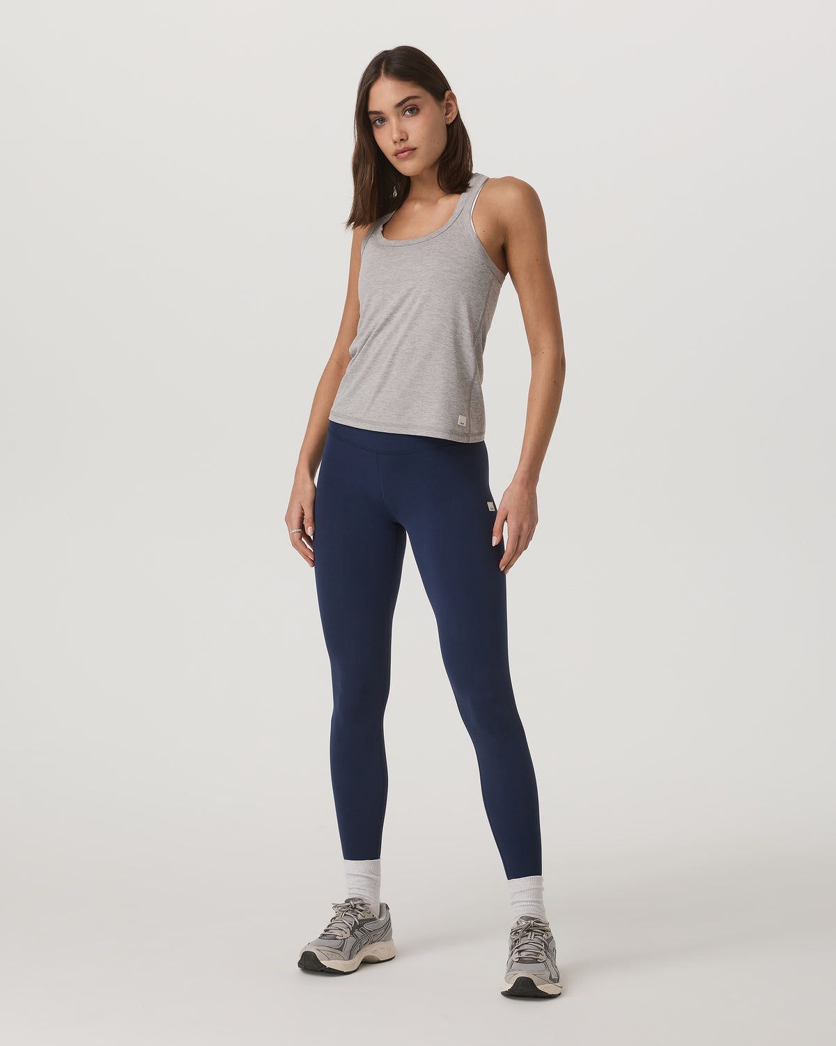 Lux Racerback Tank Women's Light Heather Grey Top - Vuori