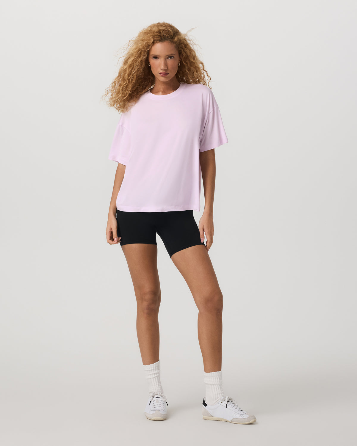 Energy Long Tee Women's Lilac Breeze Heather Tee Shirt - Vuori