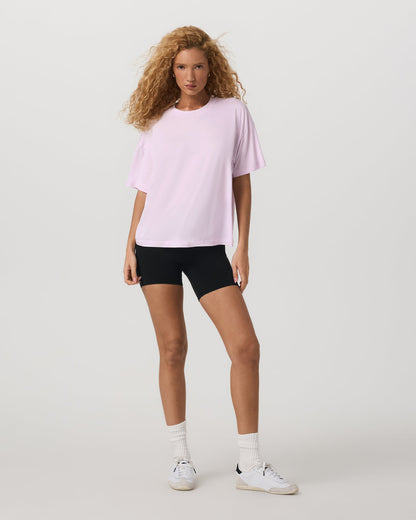 Energy Long Tee Women's Lilac Breeze Heather Tee Shirt - Vuori