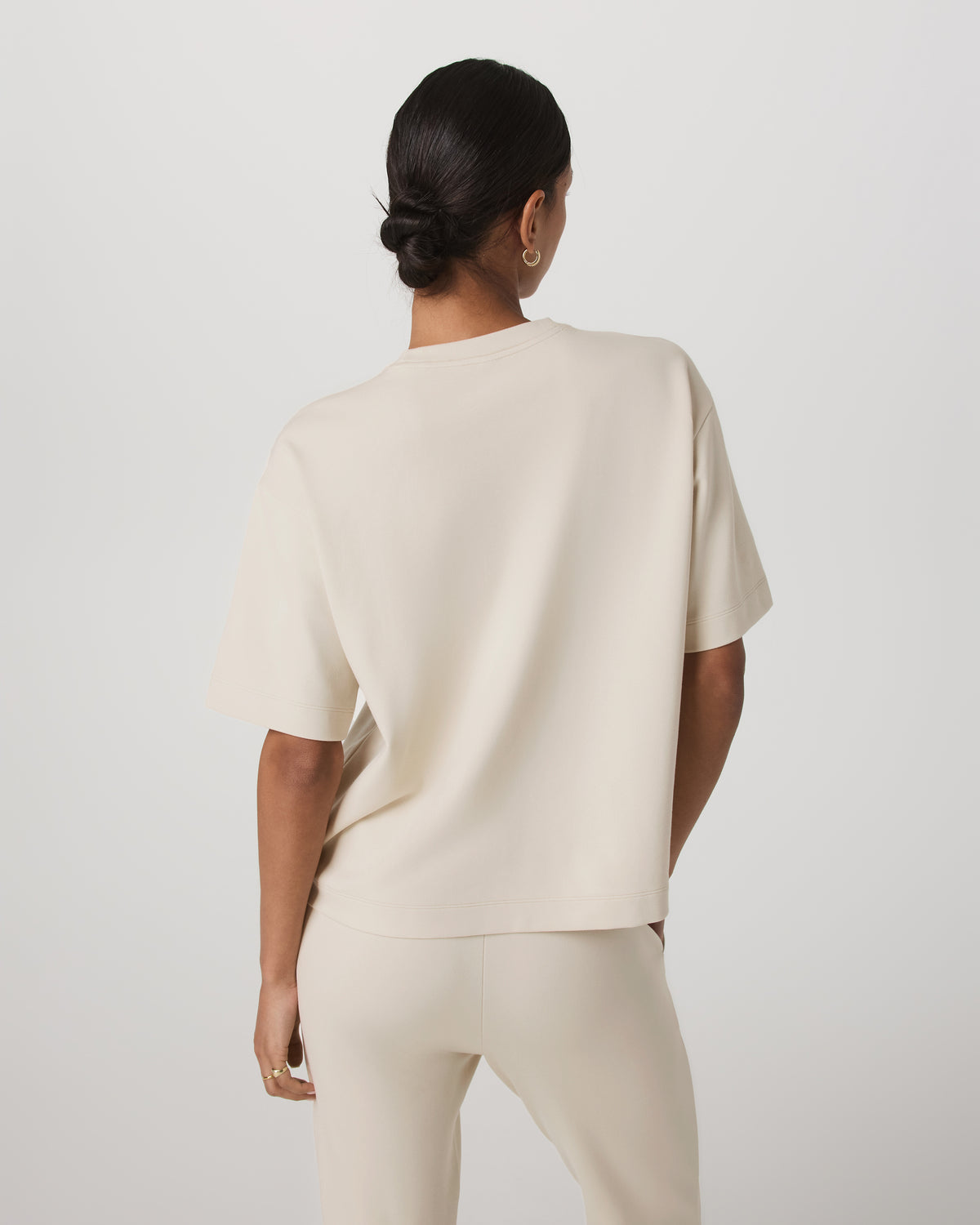 Short Sleeve Maven Oversized Tee Women's Bone Tee Shirt - Vuori
