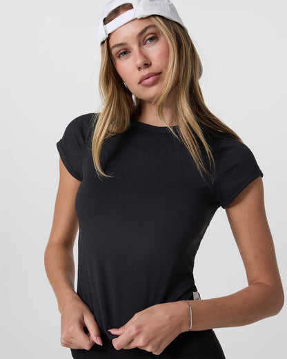 Halo Baby Tee Solid Black - Vuori