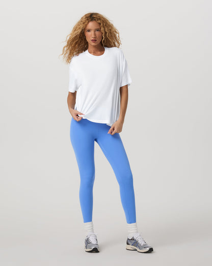 Energy Long Tee Women's White Performance Tee Shirt - Vuori