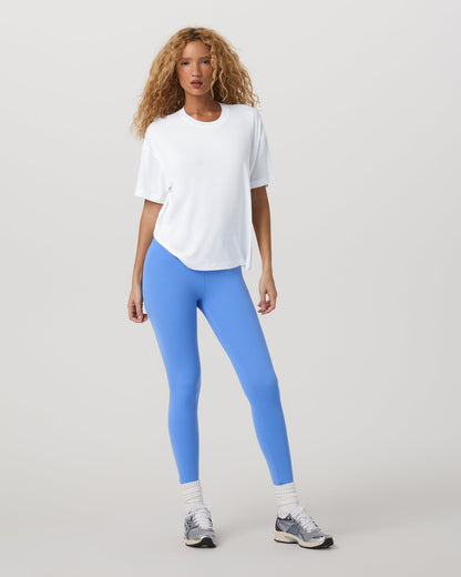 Energy Long Tee Women's White Performance Tee Shirt - Vuori