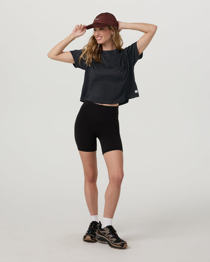 Energy Tee Women's Black Heather Oversized Tee - Vuori
