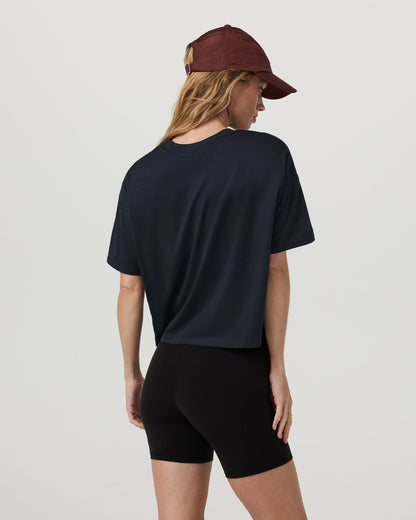 Energy Tee Women's Black Heather Oversized Tee - Vuori